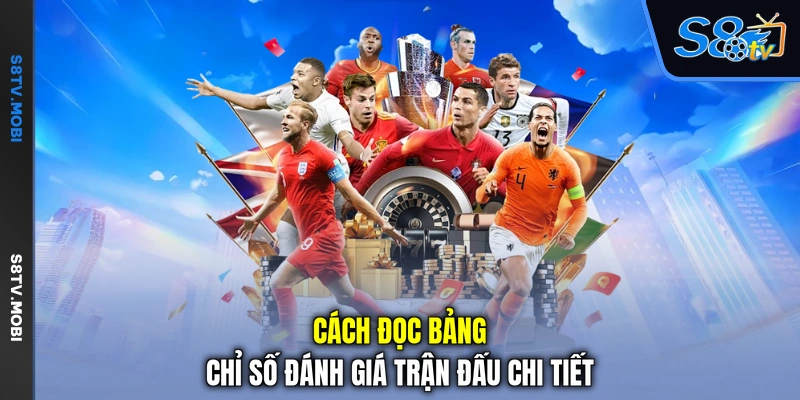 Cách đọc bảng chỉ số đánh giá trận đấu chi tiết